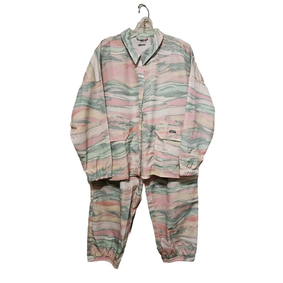 adidas Jackets & Blazers - ADIDAS Originals R.Y.V. Pastel Marbel Oversized Windbreaker and Jogger Set Xlg